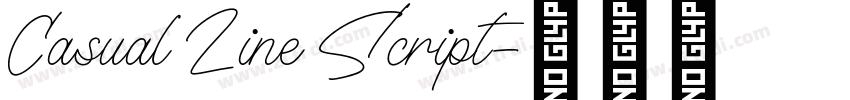 Casual Line Script字体转换